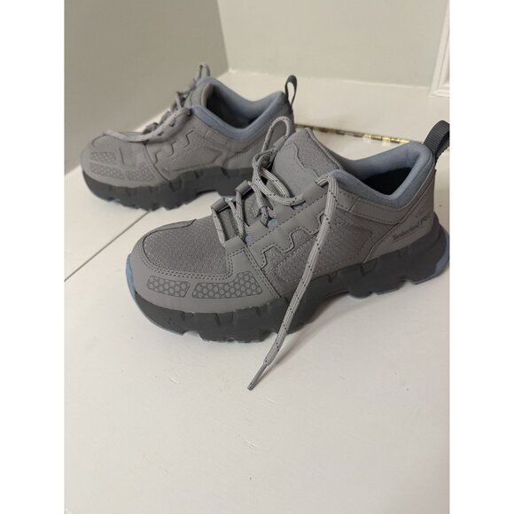 NEW Women's Timberland PRO Composite Toe Work Sneaker Gray Blue 7 Wide $125 [jb] - Picture 14 of 15